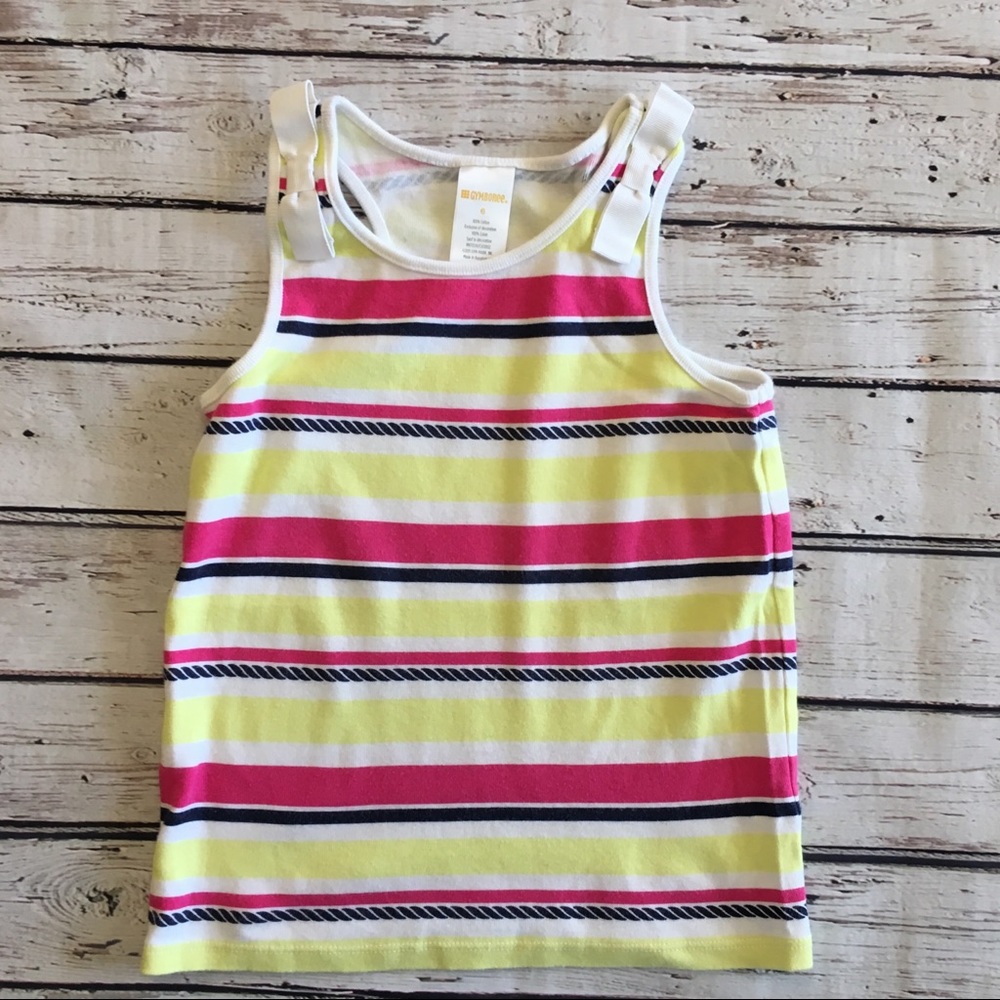 Gymboree Pink and Yellow Striped Tank